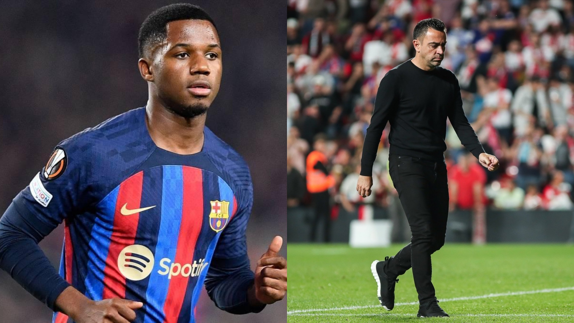 Ansu y Xavi