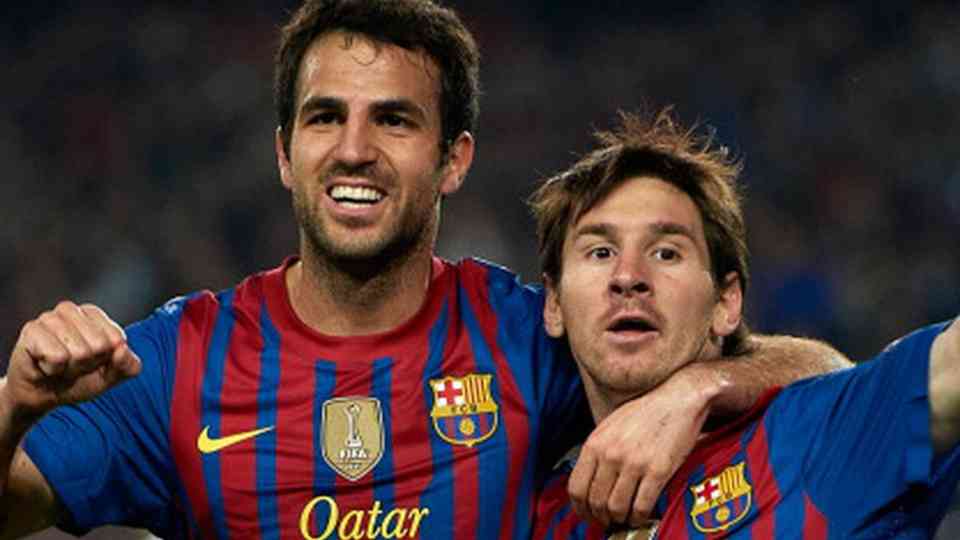 Fábregas y Messi