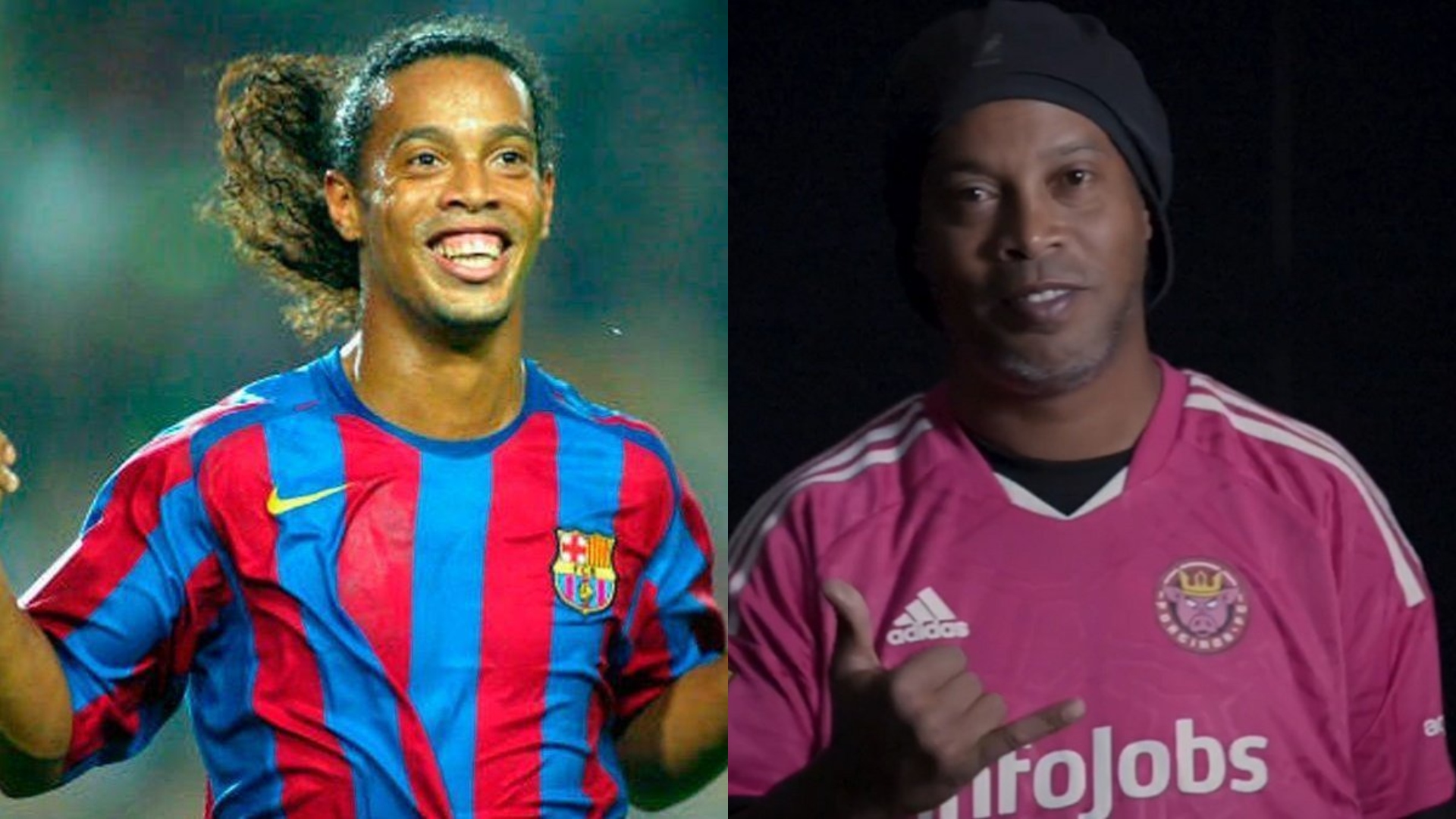 Ronaldinho en el Porcinos FC