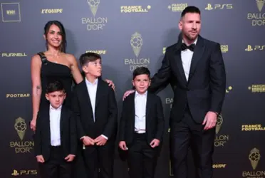 Así fue la arenga de Mateo Messi a su papá antes de la gala del Balón de Oro en Francia