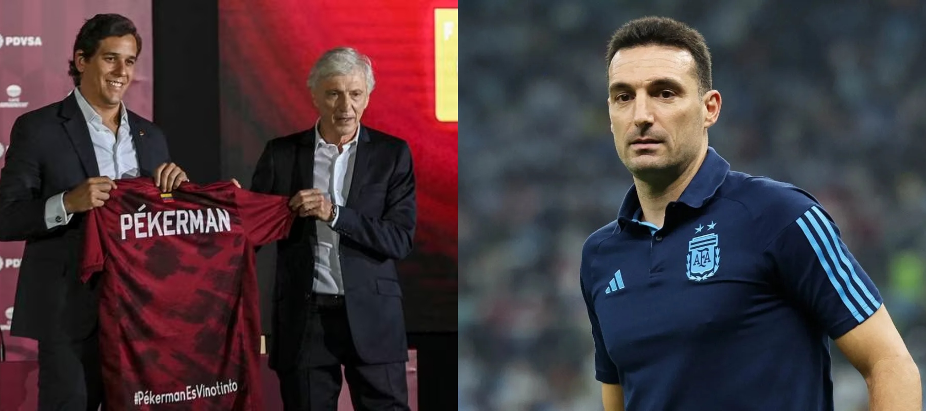 Los elogios de Scaloni hacía José Néstor Pékerman