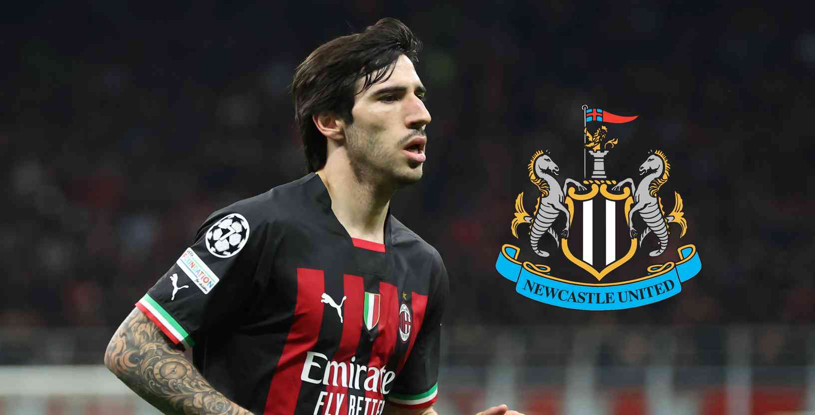 Sandro Tonali ahora jugará en la Premier League.