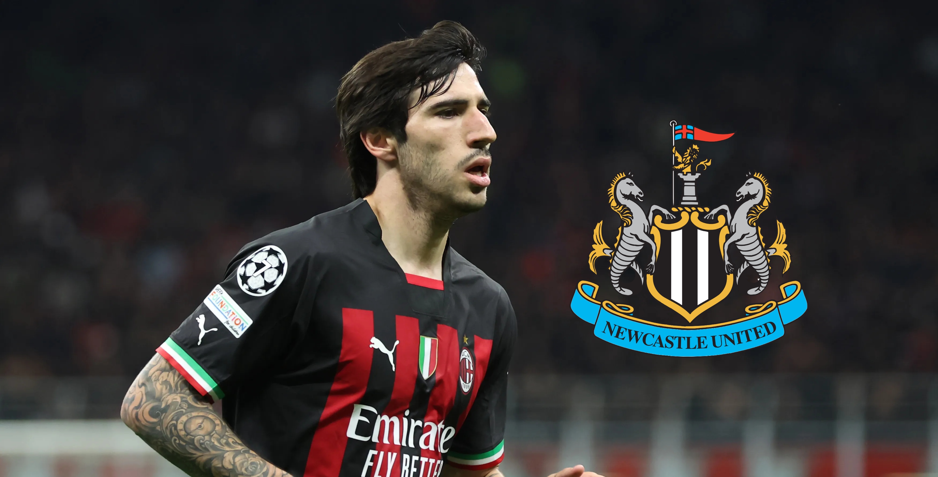Sandro Tonali ahora jugará en la Premier League.